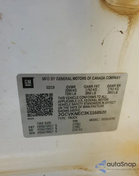 2019 Chevrolet Silverado Ld K1500 Base/Ls из США, поврежденный, VIN 2GCVKNEC3K1168920